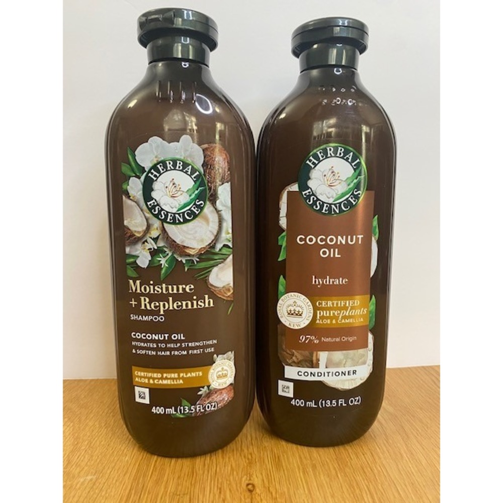 Herbal Essences Shampoo Conditioner Set 13.5oz Coconut Oil New Moisture Hydrate